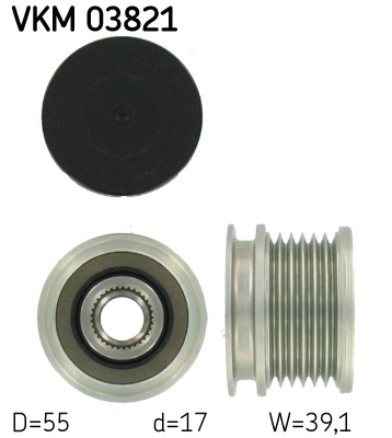 Dispositivo ruota libera alternatore - VKM 03821 SKF